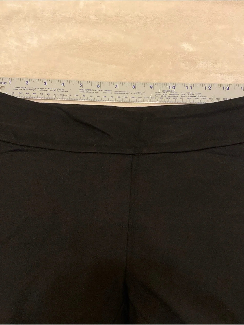 Dalia Black Pull-On Slim Leg Trousers